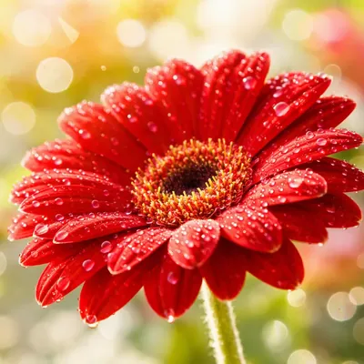 Gerbera - röd
