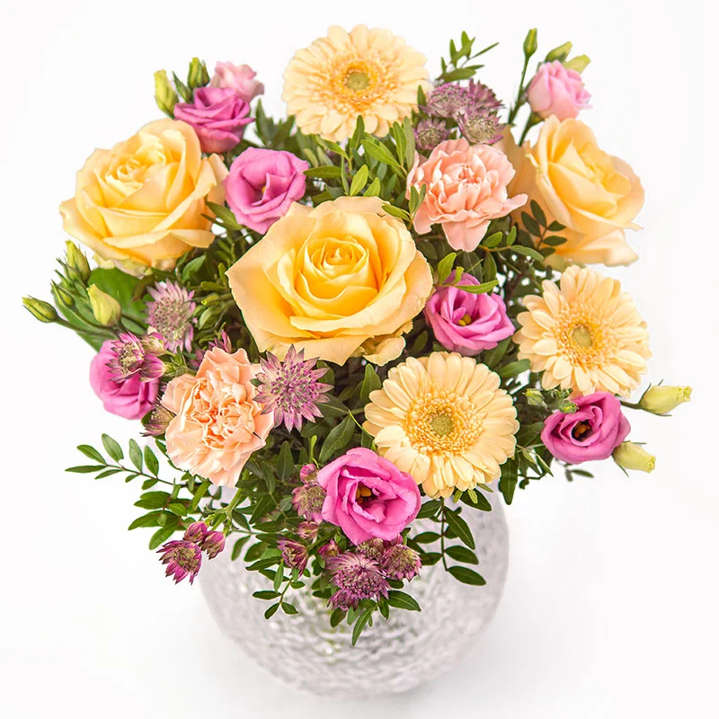 Påskbukett med vårblommor